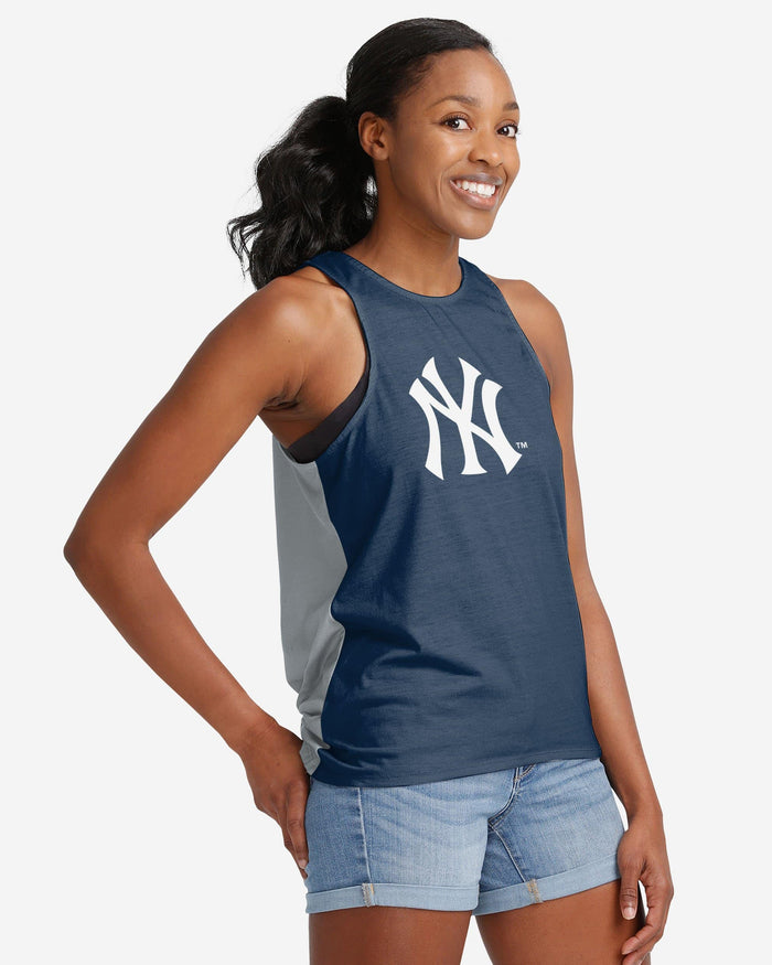 New York Yankees Womens Tie-Breaker Sleeveless Top FOCO - FOCO.com