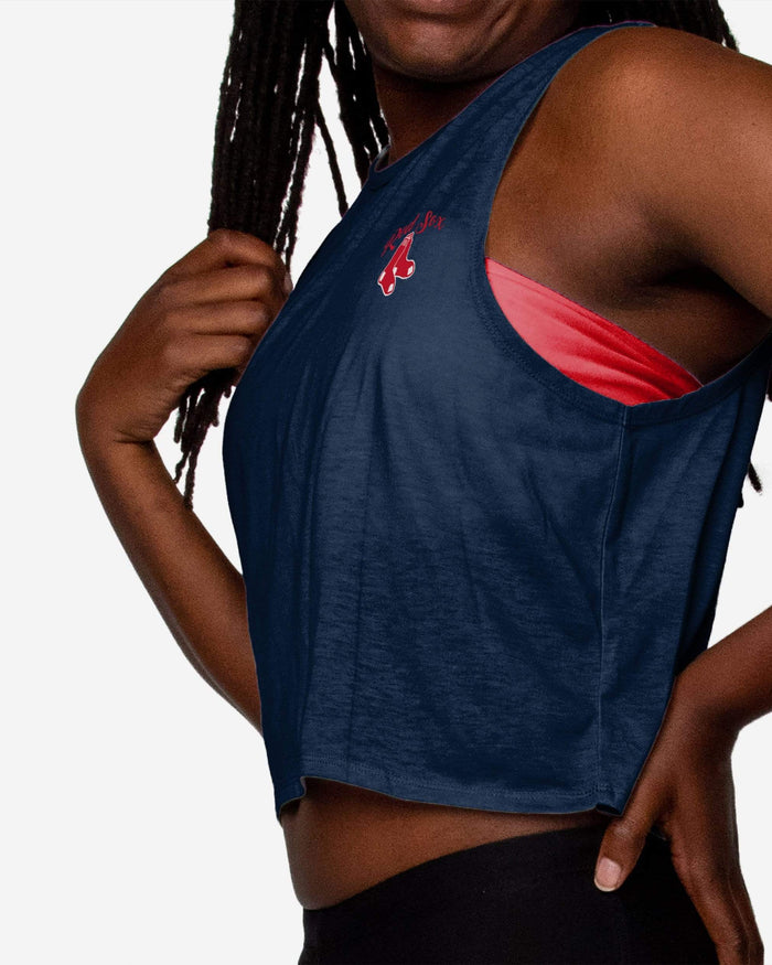 Boston Red Sox Womens Croppin' It Sleeveless Top FOCO - FOCO.com