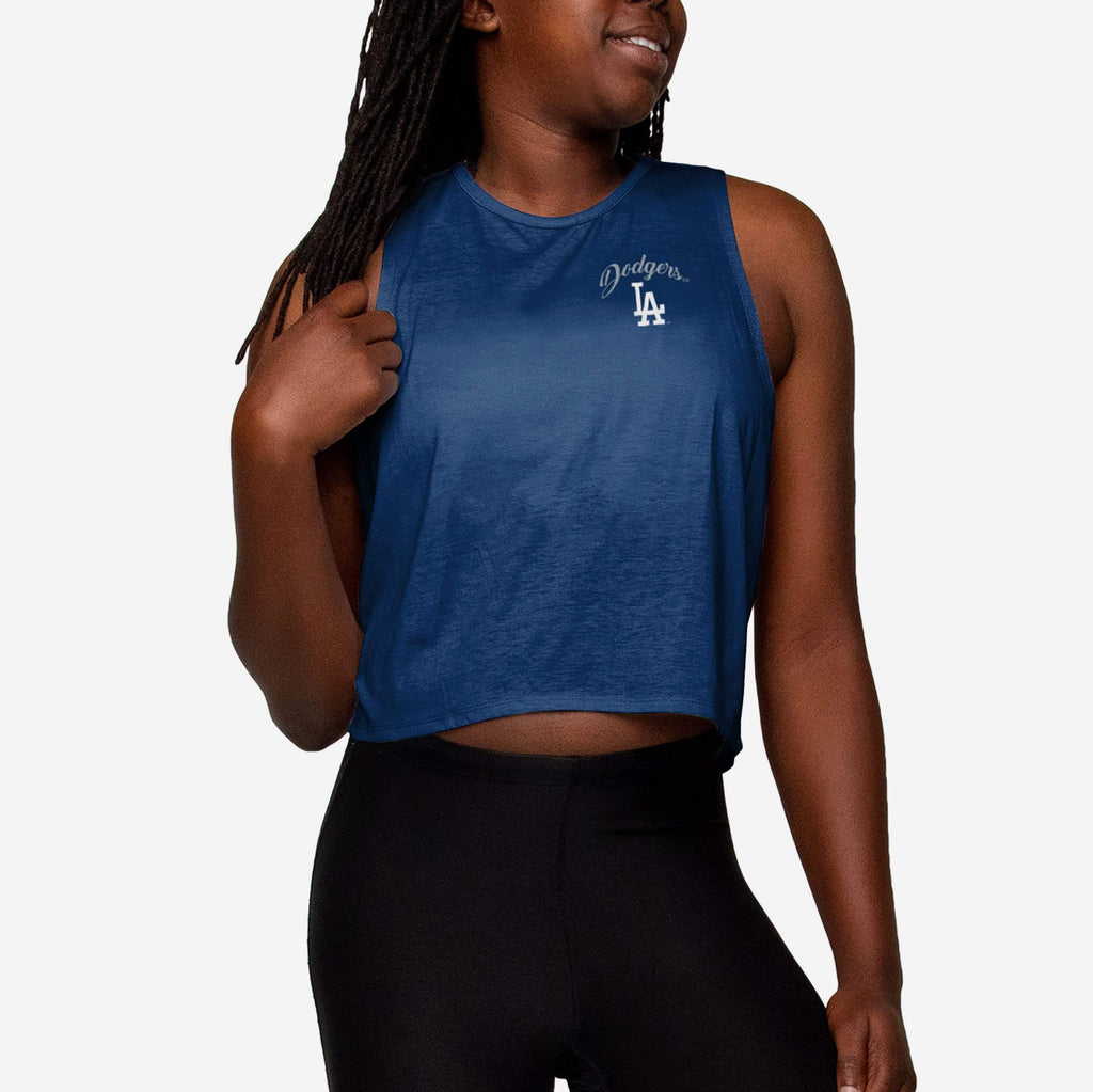 Los Angeles Dodgers Womens Croppin' It Sleeveless Top FOCO S - FOCO.com