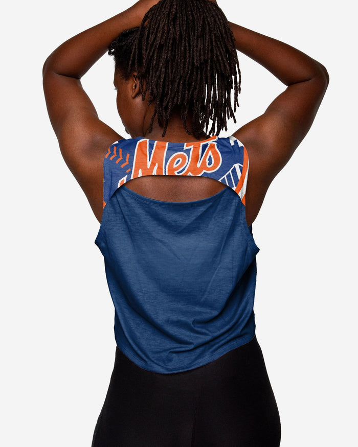 New York Mets Womens Croppin' It Sleeveless Top FOCO - FOCO.com