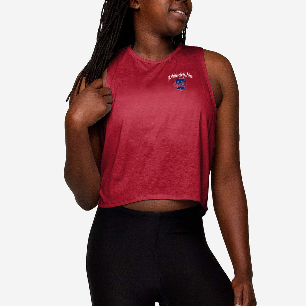 Philadelphia Phillies Womens Croppin' It Sleeveless Top FOCO S - FOCO.com