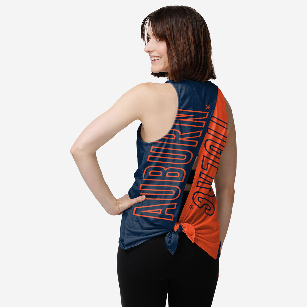 Auburn Tigers Womens Tie-Breaker Sleeveless Top FOCO S - FOCO.com