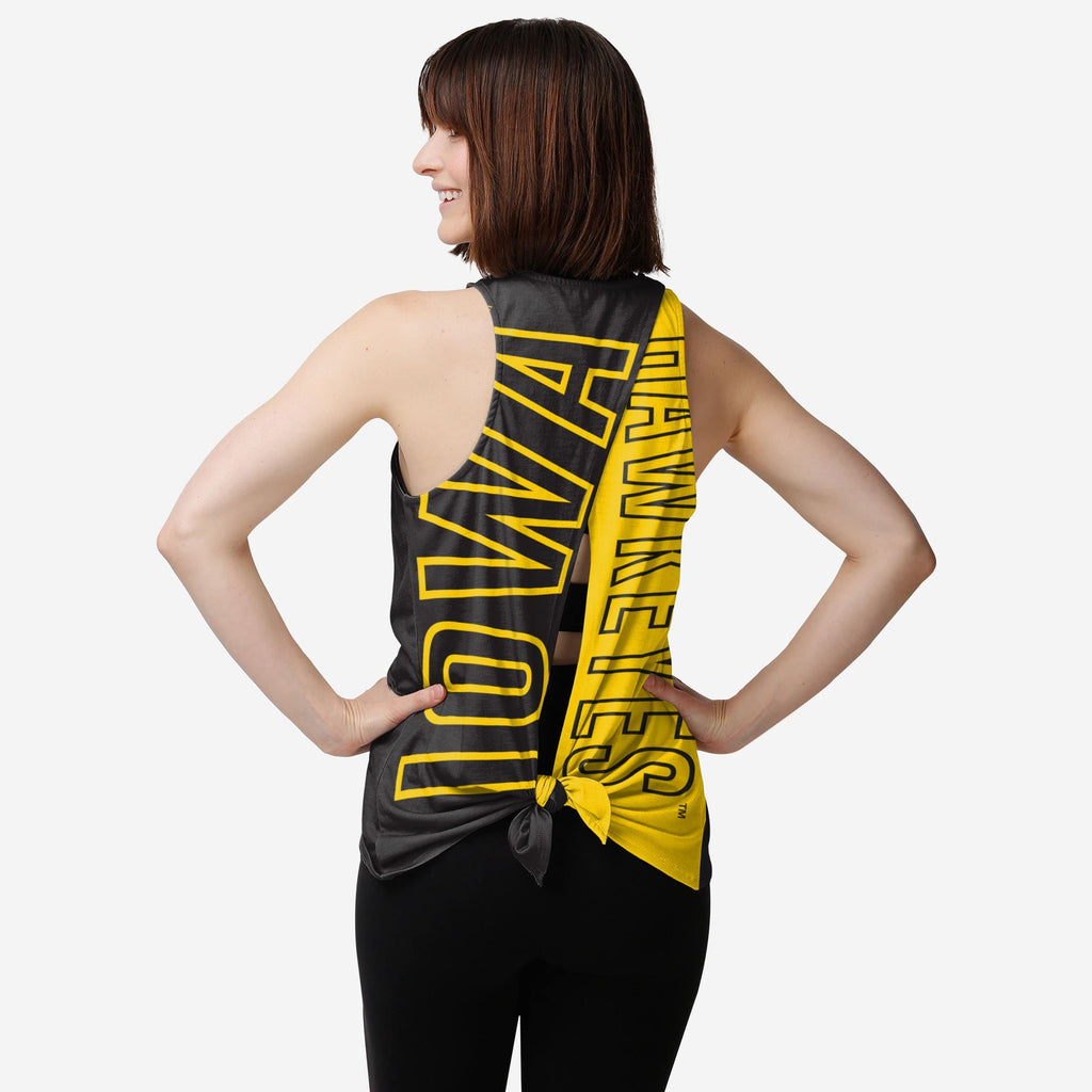 Iowa Hawkeyes Womens Tie-Breaker Sleeveless Top FOCO S - FOCO.com