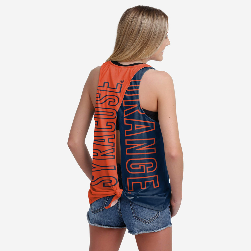 Syracuse Orange Womens Tie-Breaker Sleeveless Top FOCO S - FOCO.com
