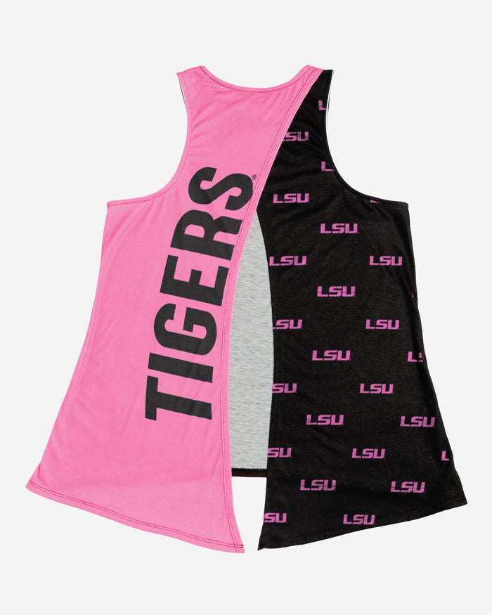 LSU Tigers Womens Highlights Tie-Breaker Sleeveless Top FOCO - FOCO.com