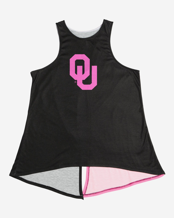Oklahoma Sooners Womens Highlights Tie-Breaker Sleeveless Top FOCO - FOCO.com