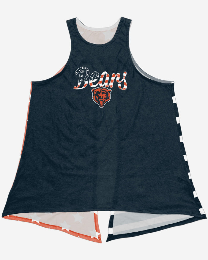 Chicago Bears Womens Americana Tie-Breaker Sleeveless Top FOCO - FOCO.com