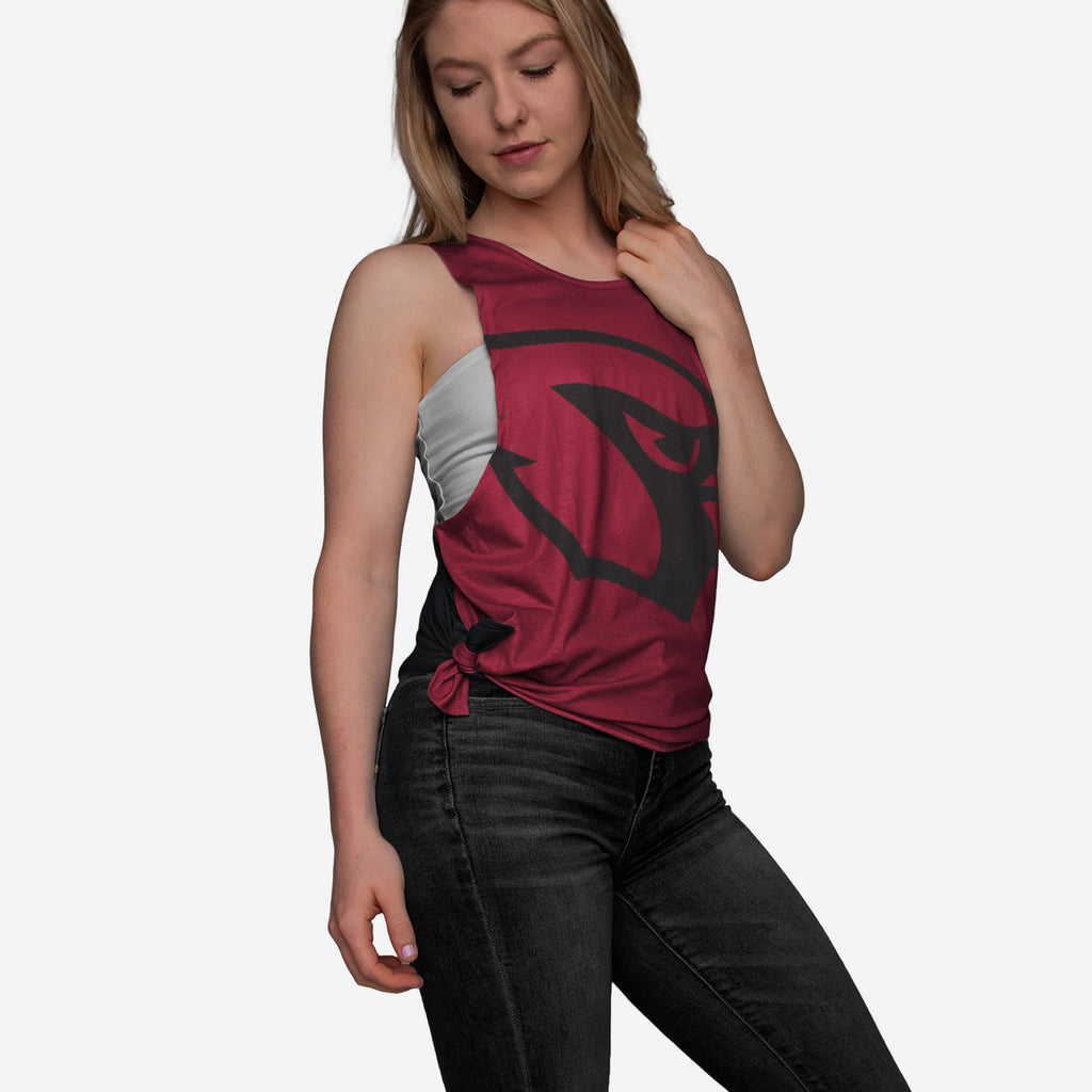 Arizona Cardinals Womens Side-Tie Sleeveless Top FOCO S - FOCO.com