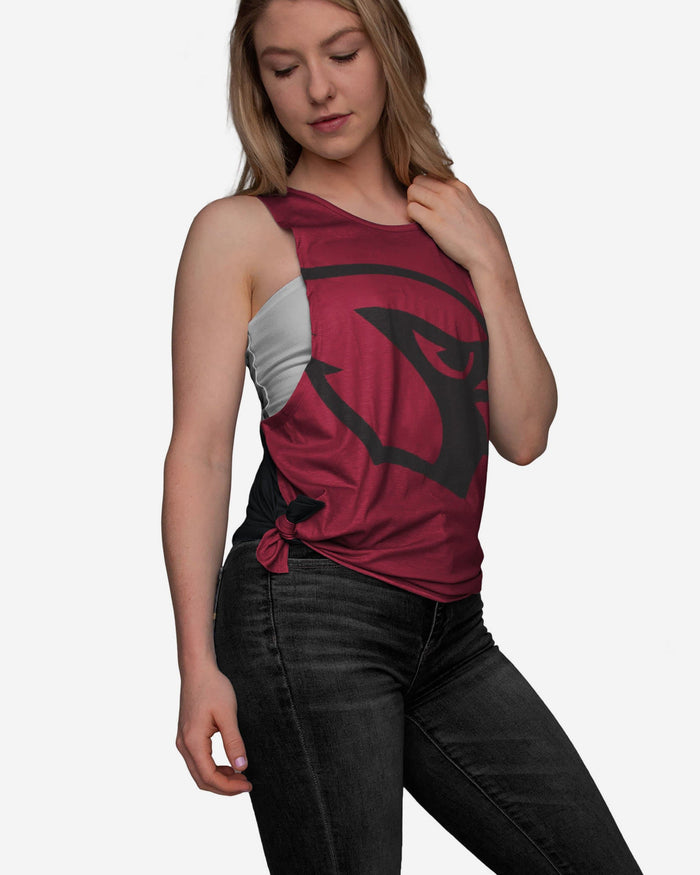 Arizona Cardinals Womens Side-Tie Sleeveless Top FOCO S - FOCO.com