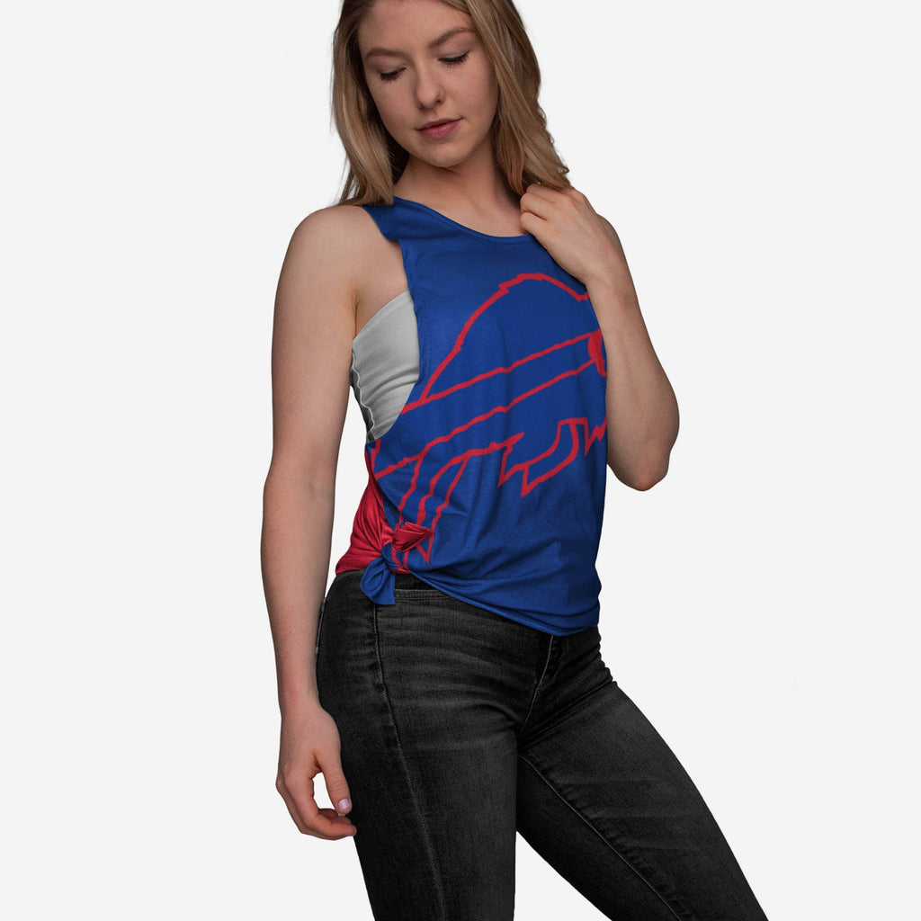 Buffalo Bills Womens Side-Tie Sleeveless Top FOCO S - FOCO.com