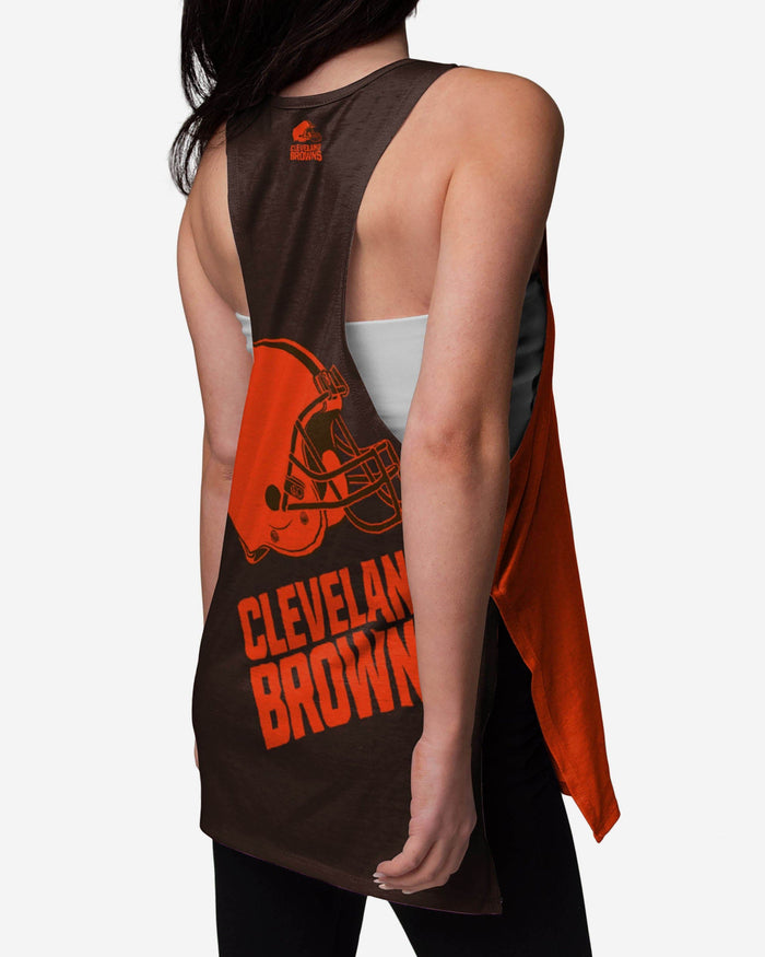 Cleveland Browns Womens Side-Tie Sleeveless Top FOCO - FOCO.com