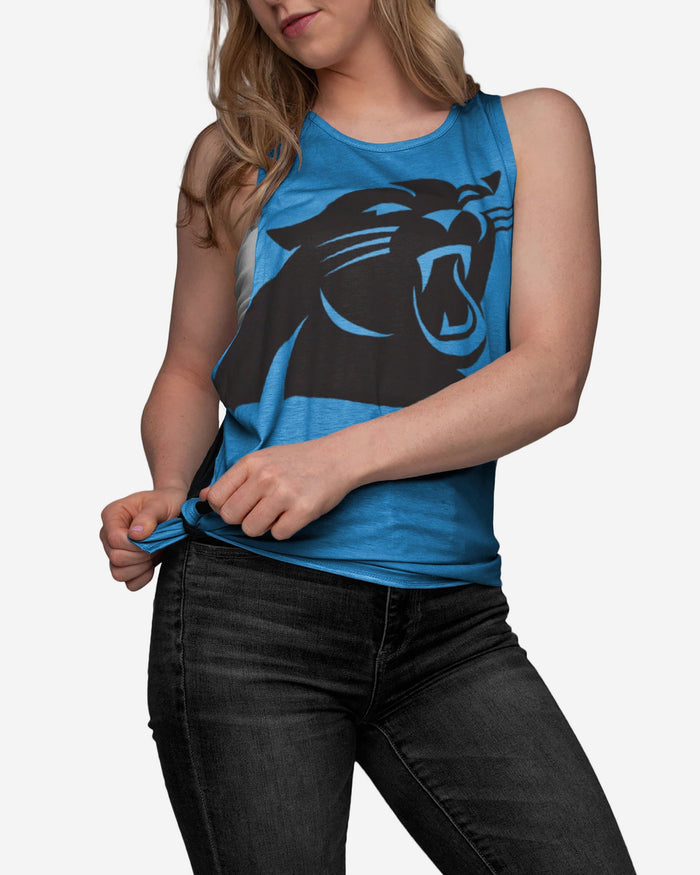 Carolina Panthers Womens Side-Tie Sleeveless Top FOCO - FOCO.com