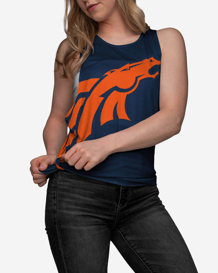 Denver Broncos Womens Side-Tie Sleeveless Top FOCO - FOCO.com