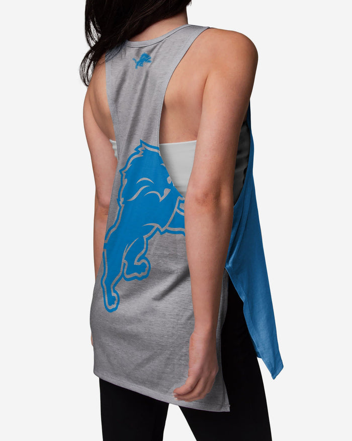 Detroit Lions Womens Side-Tie Sleeveless Top FOCO - FOCO.com