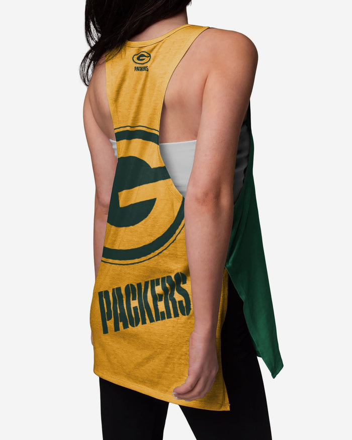 Green Bay Packers Womens Side-Tie Sleeveless Top FOCO - FOCO.com