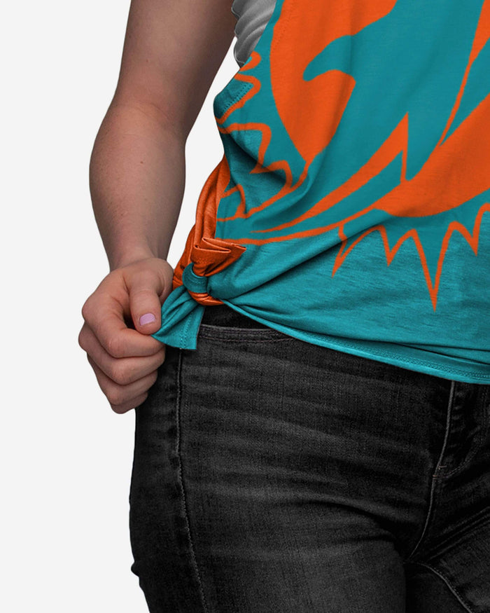 Miami Dolphins Womens Side-Tie Sleeveless Top FOCO - FOCO.com