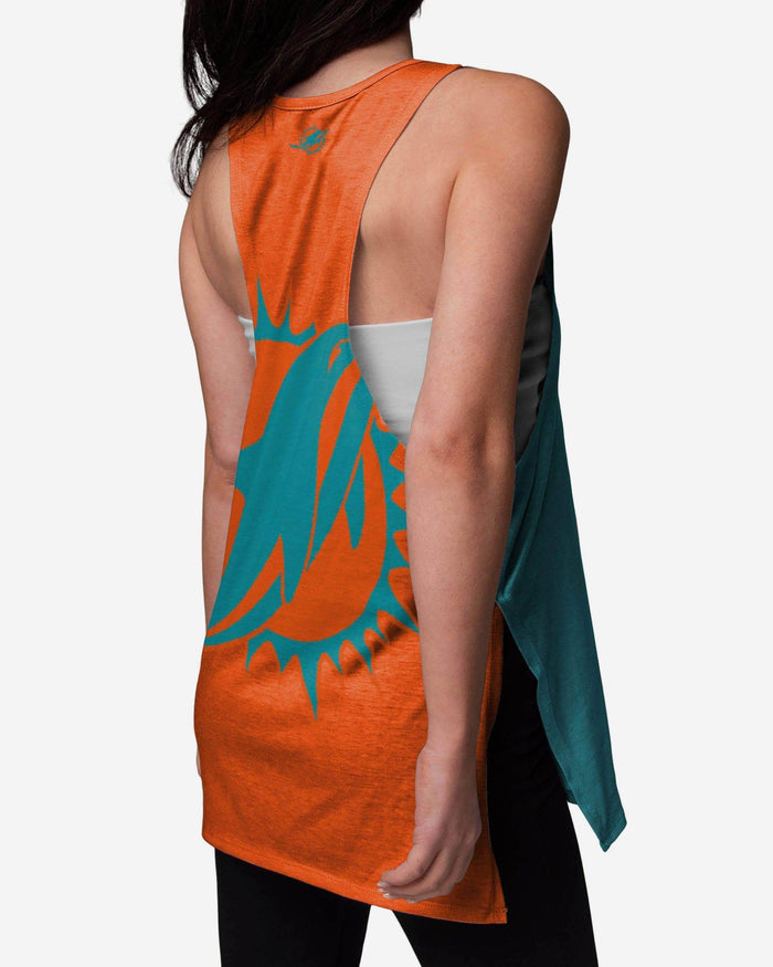 Miami Dolphins Womens Side-Tie Sleeveless Top FOCO - FOCO.com