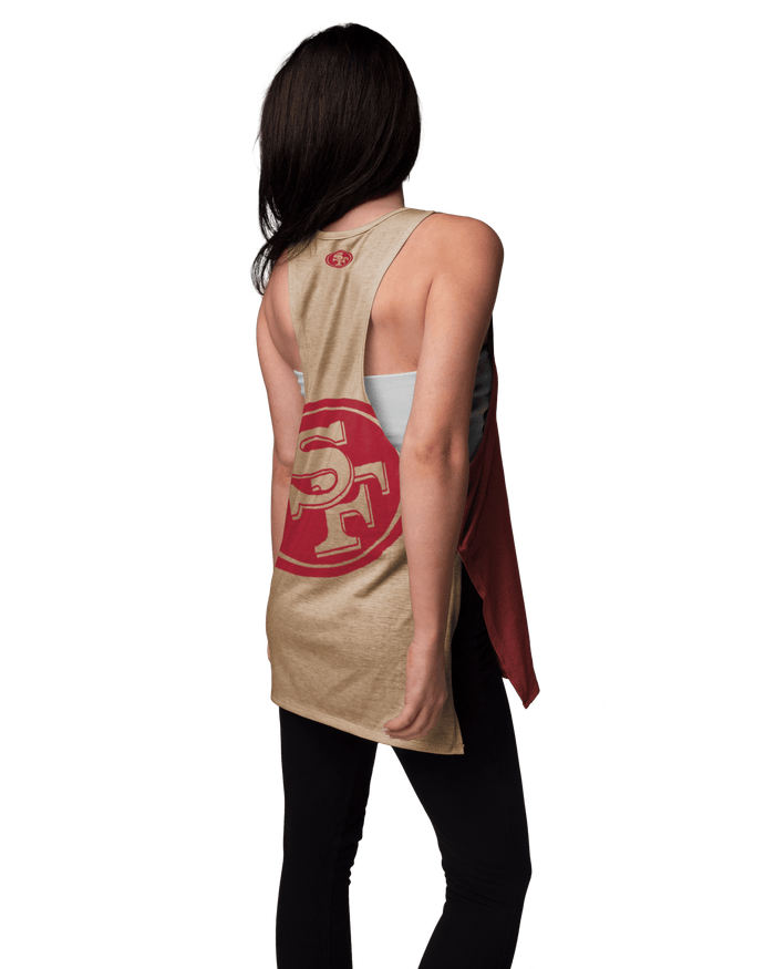 San Francisco 49ers Womens Side-Tie Sleeveless Top FOCO - FOCO.com