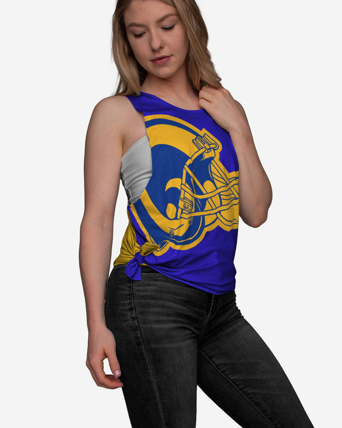 Los Angeles Rams Womens Side-Tie Sleeveless Top FOCO S - FOCO.com