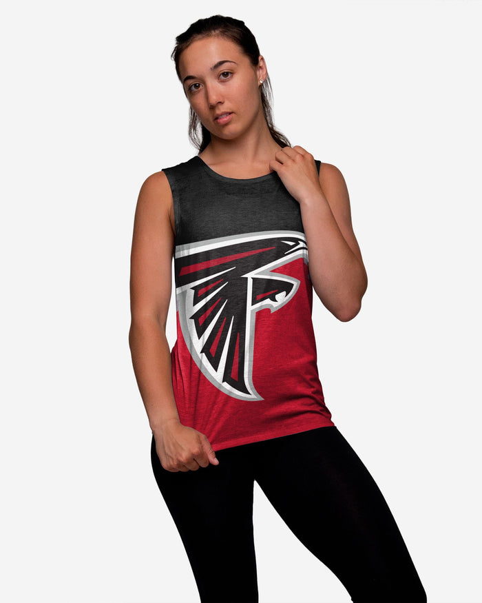 Atlanta Falcons Womens Strapped V-Back Sleeveless Top FOCO S - FOCO.com