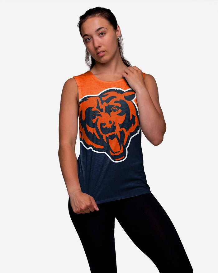 Chicago Bears Womens Strapped V-Back Sleeveless Top FOCO S - FOCO.com