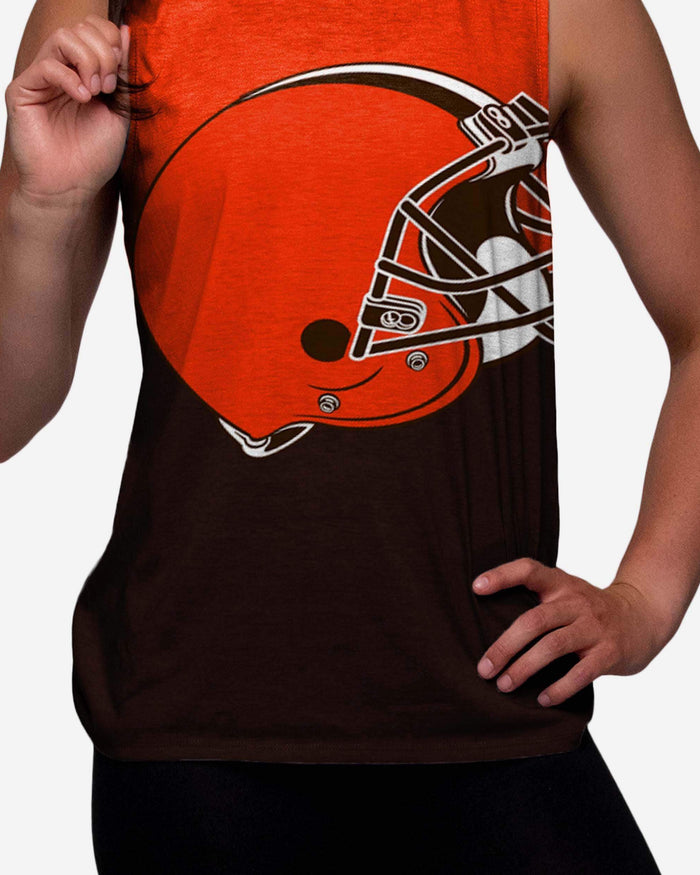 Cleveland Browns Womens Strapped V-Back Sleeveless Top FOCO - FOCO.com