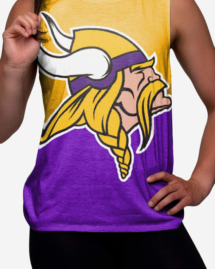 Minnesota Vikings Womens Strapped V-Back Sleeveless Top FOCO - FOCO.com