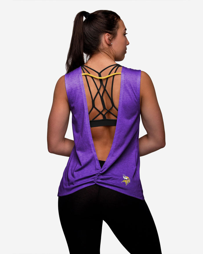 Minnesota Vikings Womens Strapped V-Back Sleeveless Top FOCO - FOCO.com