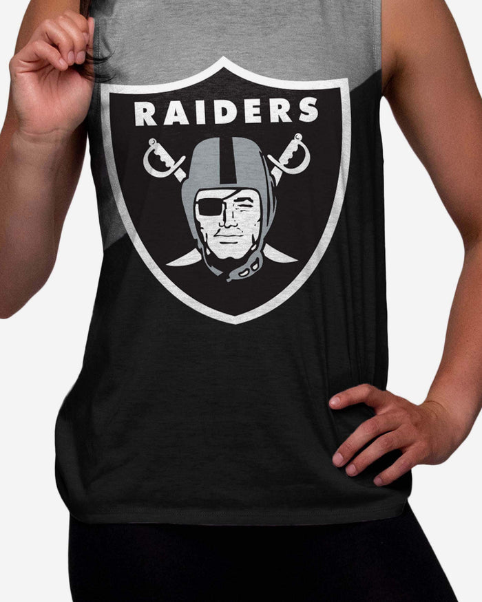 Las Vegas Raiders Womens Strapped V-Back Sleeveless Top FOCO - FOCO.com