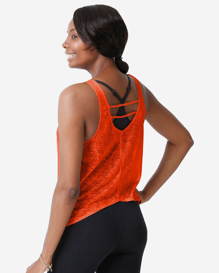 Cleveland Browns Original Womens Burn Out Sleeveless Top FOCO - FOCO.com