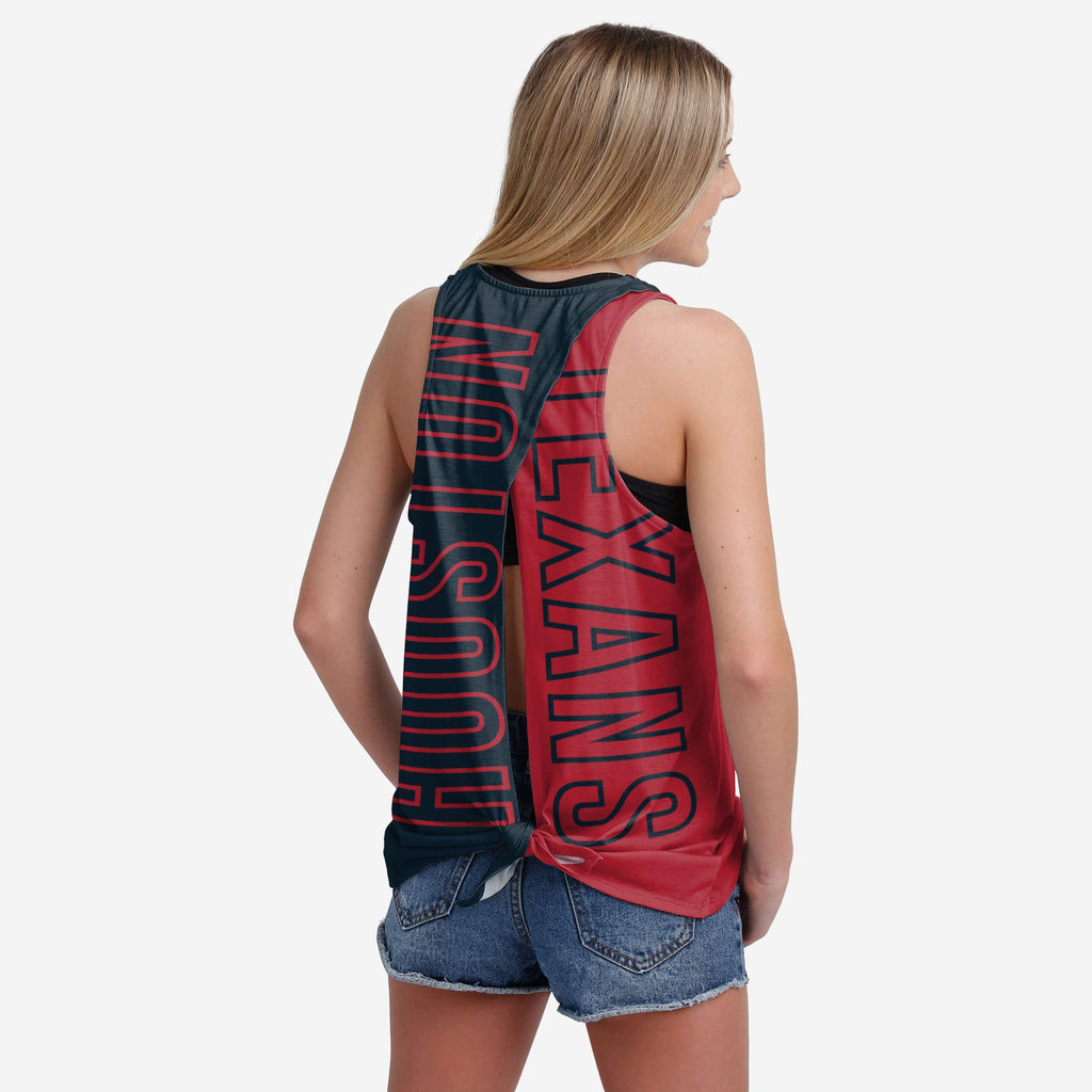 Houston Texans Womens Tie-Breaker Sleeveless Top FOCO S - FOCO.com