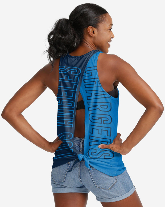 Los Angeles Chargers Womens Original Tie-Breaker Sleeveless Top FOCO S - FOCO.com
