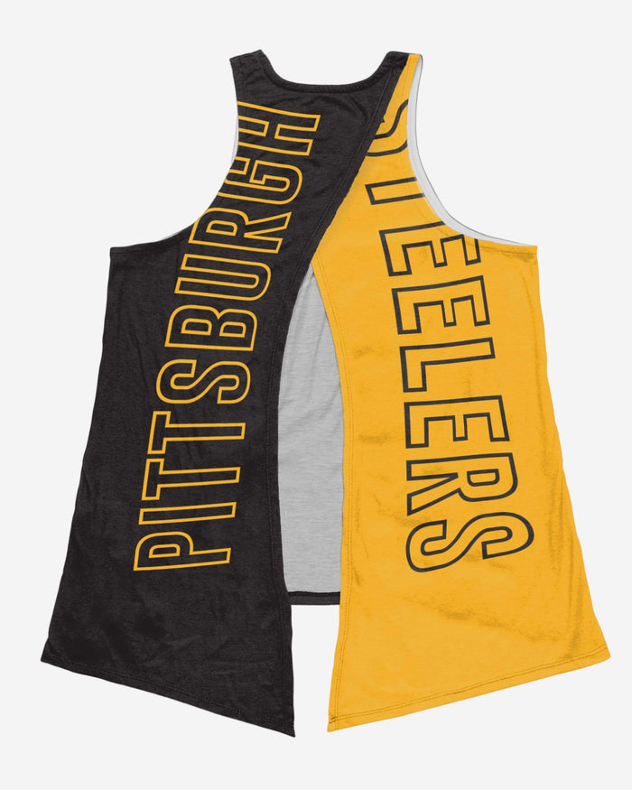 Pittsburgh Steelers Womens Tie-Breaker Sleeveless Top FOCO - FOCO.com