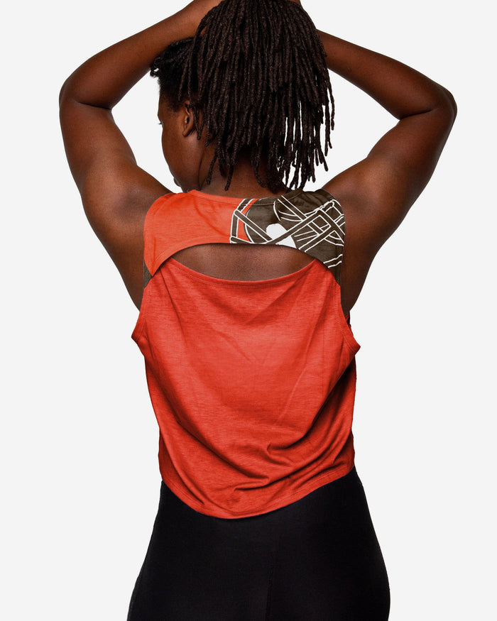Cleveland Browns Womens Croppin' It Sleeveless Top FOCO - FOCO.com