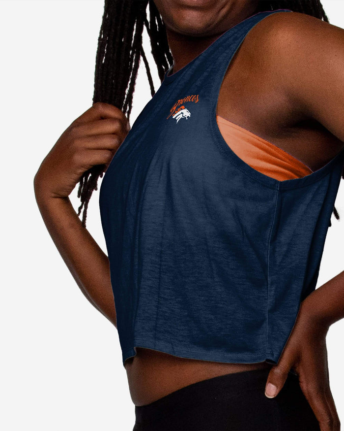 Denver Broncos Womens Croppin' It Sleeveless Top FOCO - FOCO.com