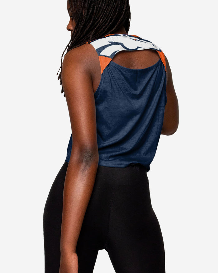 Denver Broncos Womens Croppin' It Sleeveless Top FOCO - FOCO.com