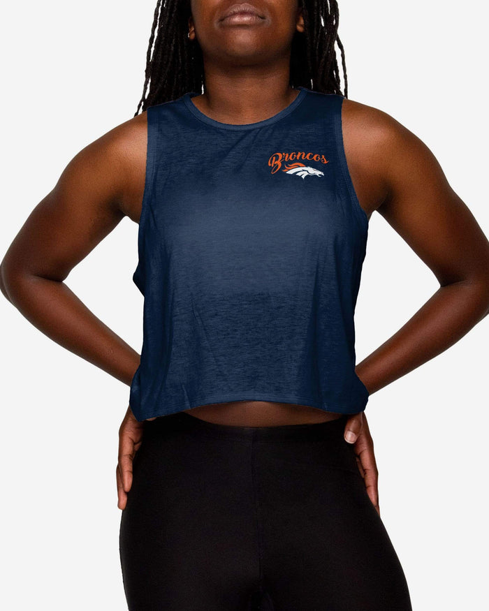 Denver Broncos Womens Croppin' It Sleeveless Top FOCO S - FOCO.com