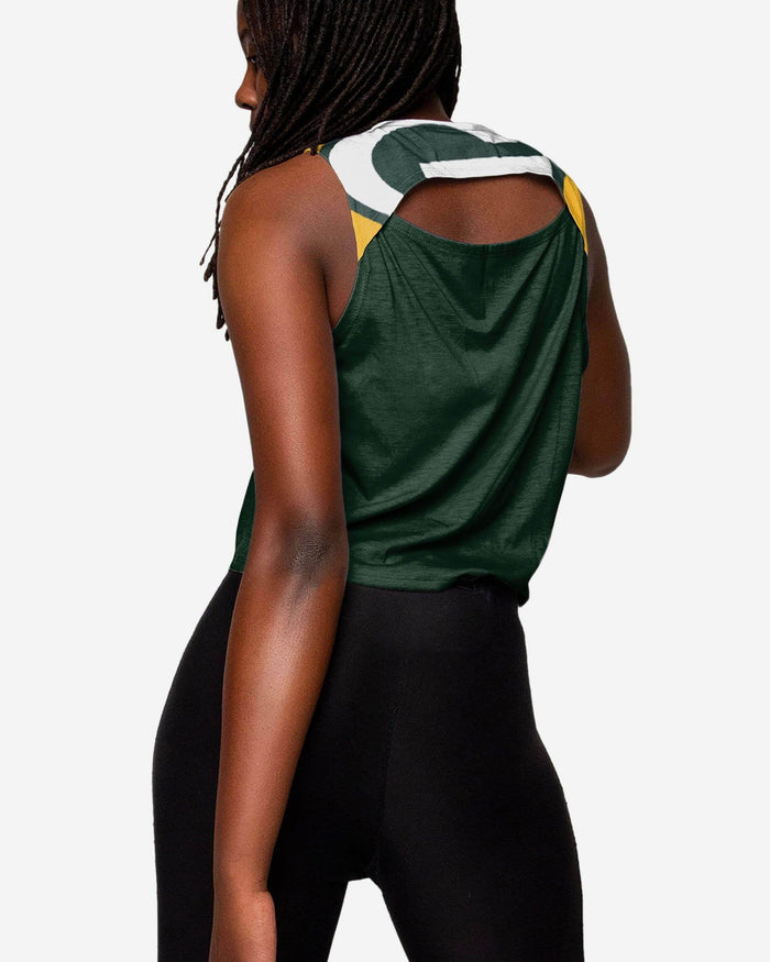 Green Bay Packers Womens Croppin' It Sleeveless Top FOCO - FOCO.com