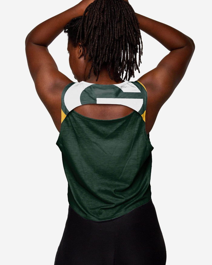 Green Bay Packers Womens Croppin' It Sleeveless Top FOCO - FOCO.com