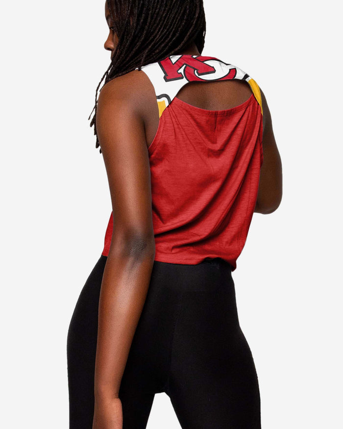 Kansas City Chiefs Womens Croppin' It Sleeveless Top FOCO - FOCO.com