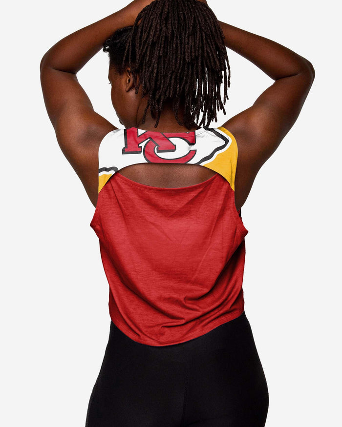 Kansas City Chiefs Womens Croppin' It Sleeveless Top FOCO - FOCO.com