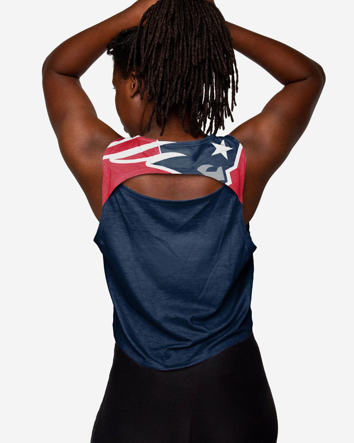 New England Patriots Womens Croppin' It Sleeveless Top FOCO - FOCO.com