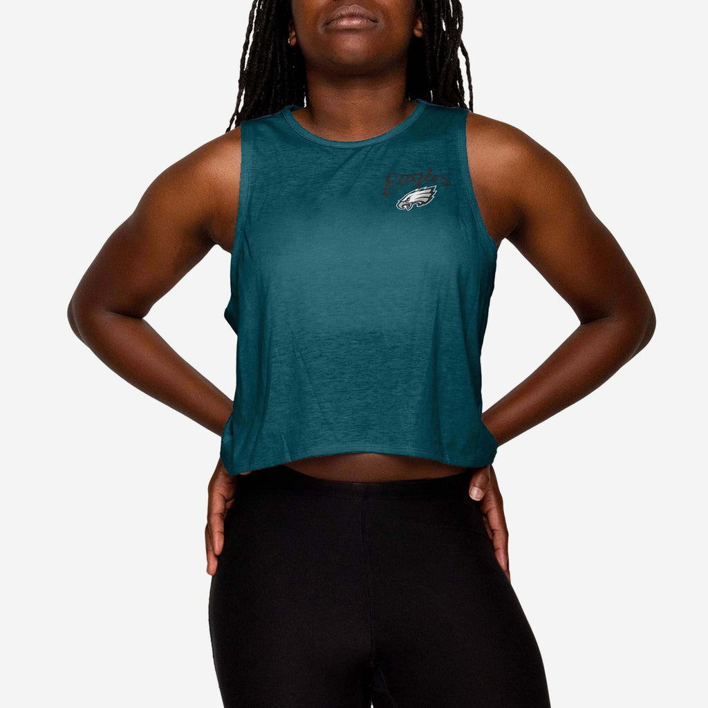 Philadelphia Eagles Womens Croppin' It Sleeveless Top FOCO S - FOCO.com
