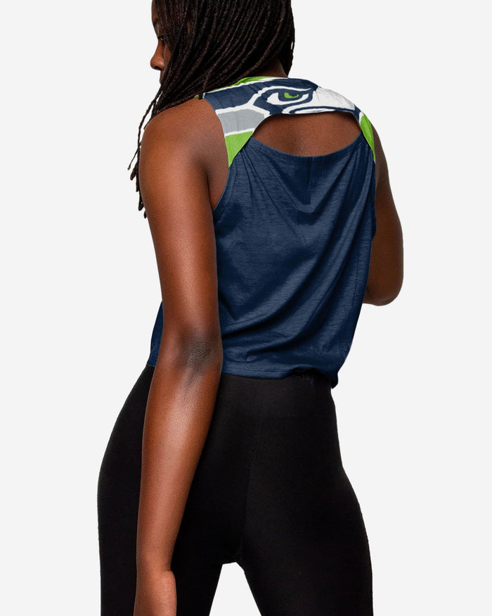 Seattle Seahawks Womens Croppin' It Sleeveless Top FOCO - FOCO.com