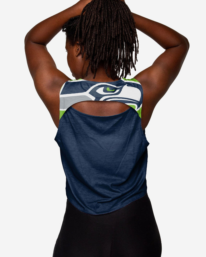 Seattle Seahawks Womens Croppin' It Sleeveless Top FOCO - FOCO.com