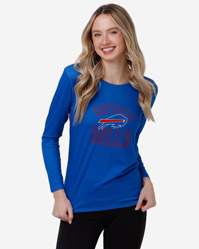 Buffalo Bills Womens Tie-Breaker Long Sleeve Top FOCO - FOCO.com