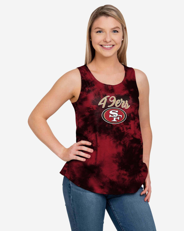 San Francisco 49ers Womens To Tie-Dye For Sleeveless Top FOCO S - FOCO.com