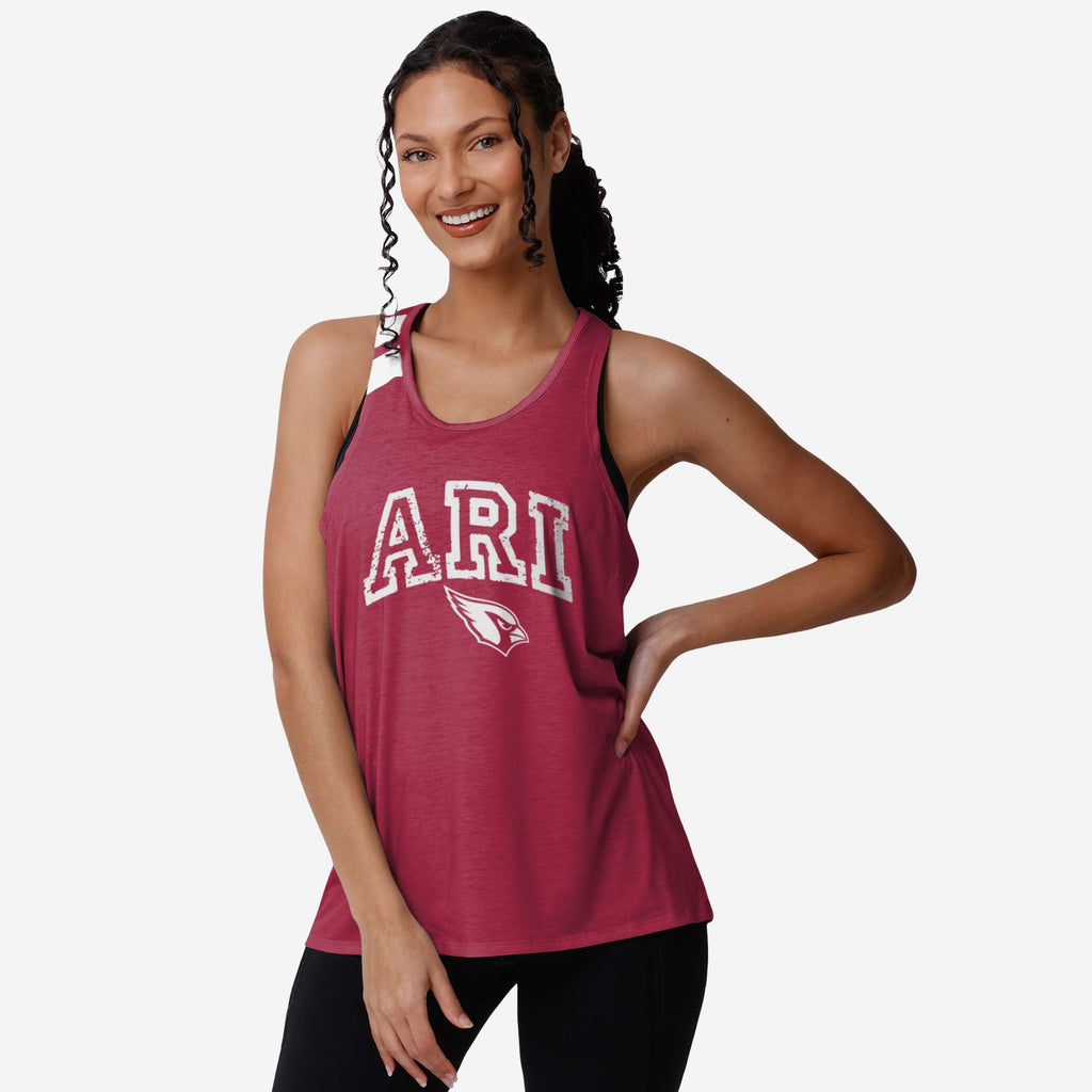 Arizona Cardinals Womens Team Twist Sleeveless Top FOCO S - FOCO.com