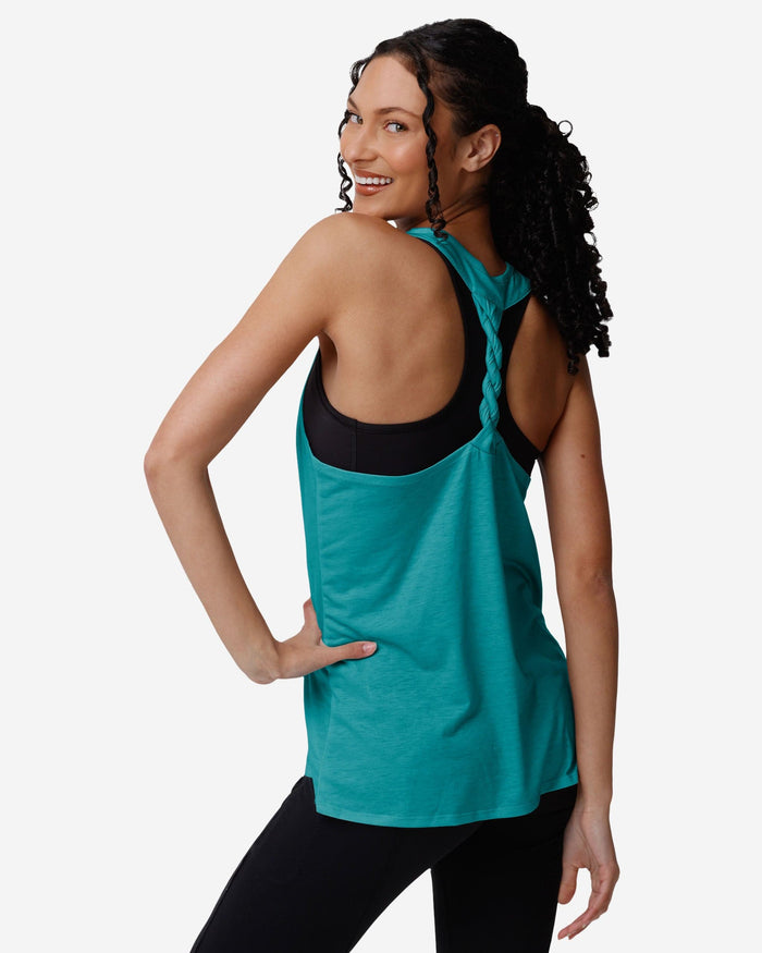 Miami Dolphins Womens Team Twist Sleeveless Top FOCO - FOCO.com