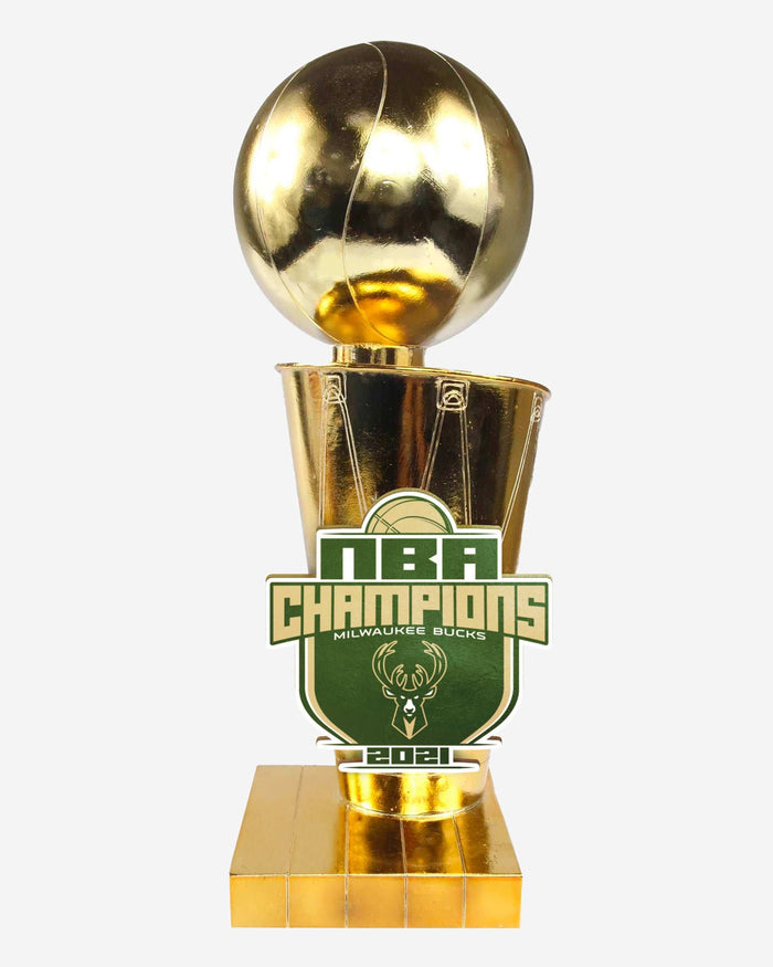 Milwaukee Bucks 2021 NBA Champions Trophy Replica FOCO - FOCO.com